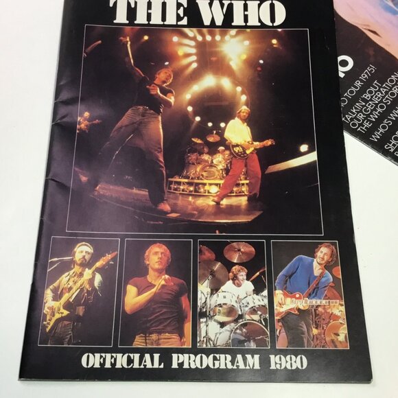 THE WHO 1980 Official Concert Tour Program & The Who 1975 Poster Magazine #3 - Picture 2 of 11